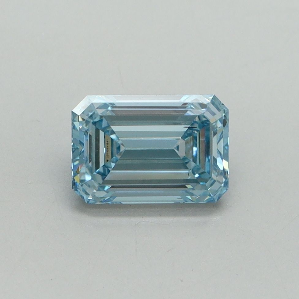 Loose Diamond - EMERALD 1.01ct Fancy Vivid Blue VS2: Loose Diamond - EMERALD 1.01ct Fancy Vivid Blue VS2 Source: This is a real non-mined Diamond that has been grown in a lab Shape: EMERALD Carats: 1.01 Color: Fancy Vivid Blue Certification: IGI Video:
