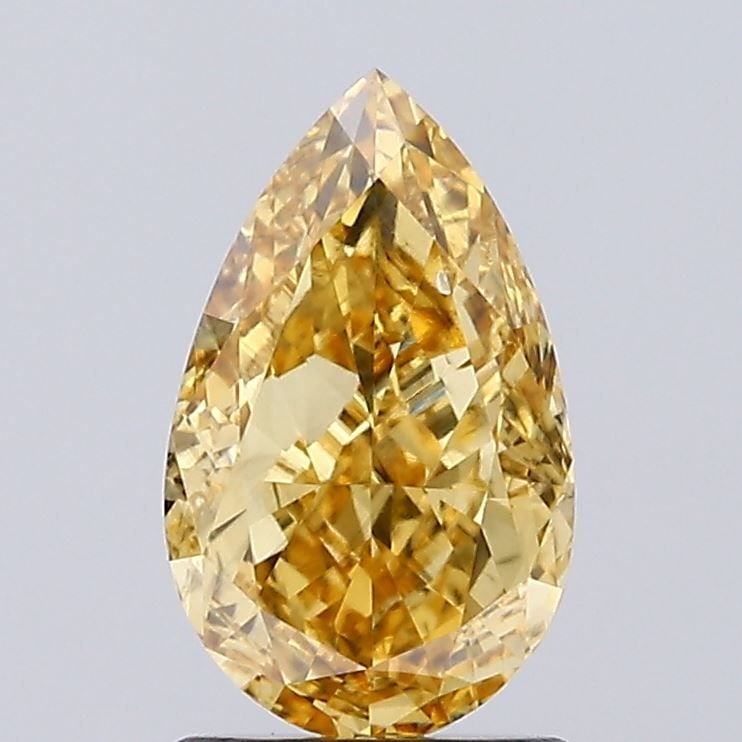 Loose Diamond - PEAR 2.0ct Fancy Intense Yellow VS2: Loose Diamond - PEAR 2.0ct Fancy Intense Yellow VS2 Source: This is a real non-mined Diamond that has been grown in a lab Shape: PEAR Carats: 2.0 Color: Fancy Intense Yellow Certification: IGI Video: