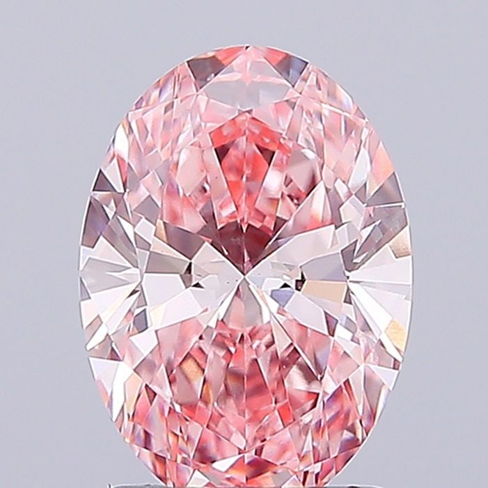 Loose Diamond - OVAL 2.01ct Fancy Vivid Pink VS1: Loose Diamond - OVAL 2.01ct Fancy Vivid Pink VS1 Source: This is a real non-mined Diamond that has been grown in a lab Shape: OVAL Carats: 2.01 Color: Fancy Vivid Pink Certification: IGI Video: