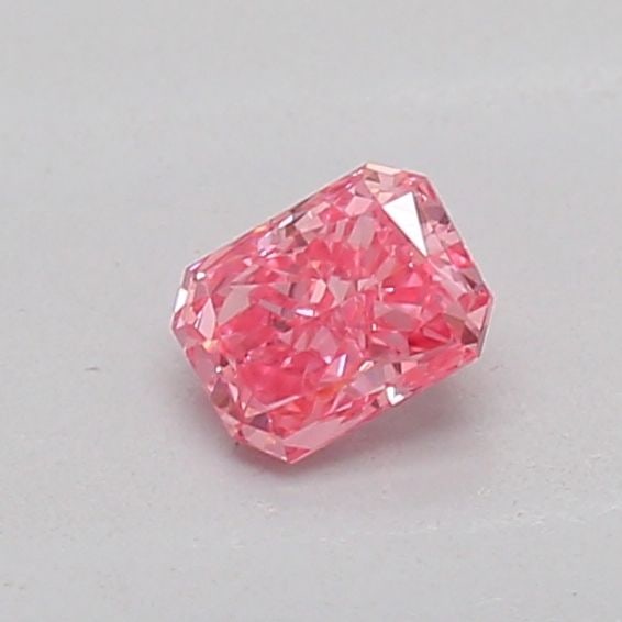Loose Diamond - RADIANT 0.17ct Fancy Vivid Pink SI1: Loose Diamond - RADIANT 0.17ct Fancy Vivid Pink SI1 Source: This is a real non-mined Diamond that has been grown in a lab Shape: RADIANT Carats: 0.17 Color: Fancy Vivid Pink Certification: IGI Video: