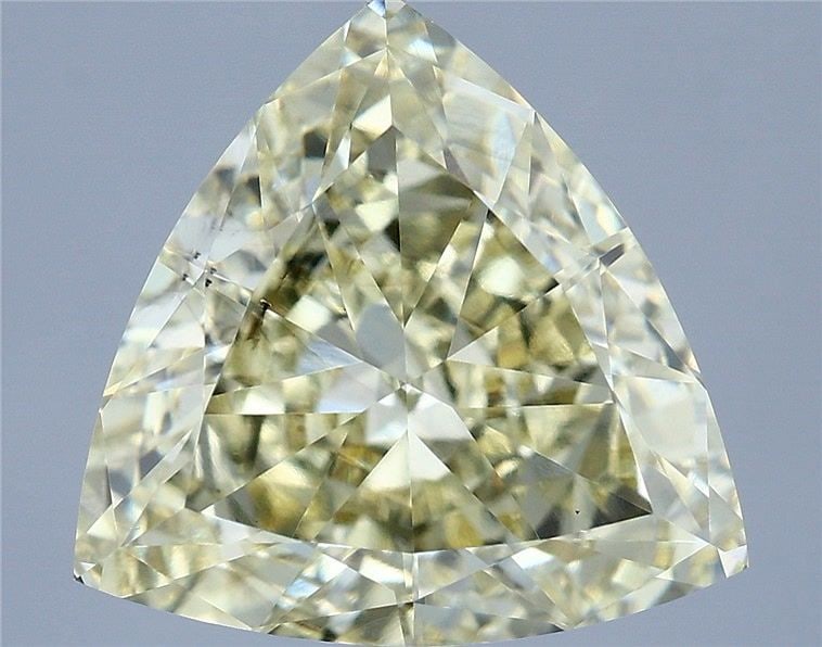 Loose Diamond - TRIANGULAR 3.03ct Fancy Light Yellow VS2: Loose Diamond - TRIANGULAR 3.03ct Fancy Light Yellow VS2 Source: This is a real non-mined Diamond that has been grown in a lab Shape: TRIANGULAR Carats: 3.03 Color: Fancy Light Yellow Certification: I