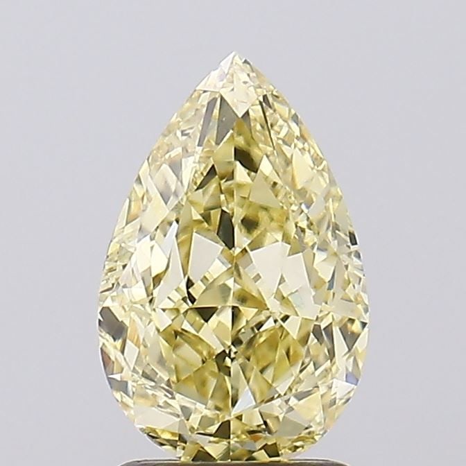 Loose Diamond - PEAR 2.05ct Fancy Intense Yellow VVS2: Loose Diamond - PEAR 2.05ct Fancy Intense Yellow VVS2 Source: This is a real non-mined Diamond that has been grown in a lab Shape: PEAR Carats: 2.05 Color: Fancy Intense Yellow Certification: IGI Vide