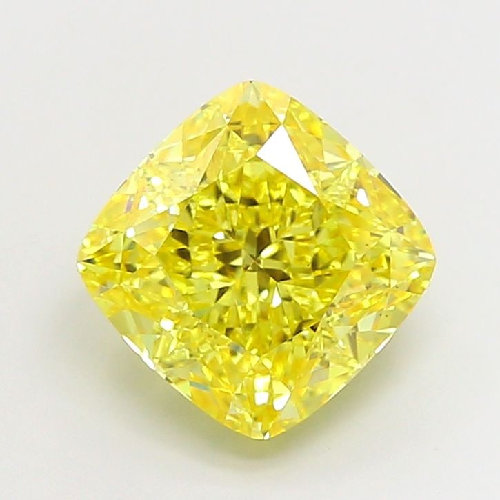Loose Diamond - CUSHION MODIFIED 5.56ct Fancy Vivid Yellow VS2: Loose Diamond - CUSHION MODIFIED 5.56ct Fancy Vivid Yellow VS2 Source: This is a real non-mined Diamond that has been grown in a lab Shape: CUSHION MODIFIED Carats: 5.56 Color: Fancy Vivid Yellow Cert
