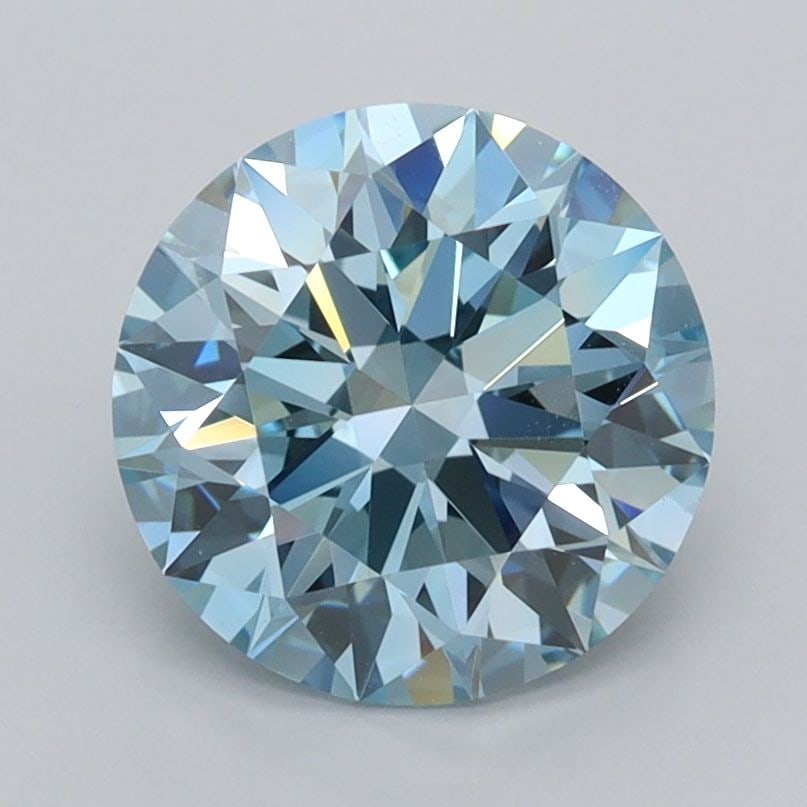 Ideal Loose Diamond - ROUND 2.0ct Fancy Vivid Blue VVS1: Ideal Loose Diamond - ROUND 2.0ct Fancy Vivid Blue VVS1 Source: This is a real non-mined Diamond that has been grown in a lab Shape: ROUND Carats: 2.0 Color: Fancy Vivid Blue Certification: IGI Video: