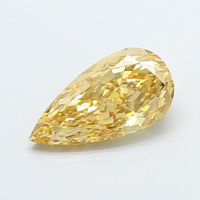 Loose Diamond - PEAR 2.0ct Fancy Intense Brownish Yellow VS2: Loose Diamond - PEAR 2.0ct Fancy Intense Brownish Yellow VS2 Source: This is a real non-mined Diamond that has been grown in a lab Shape: PEAR Carats: 2.0 Color: Fancy Intense Brownish Yellow Certific