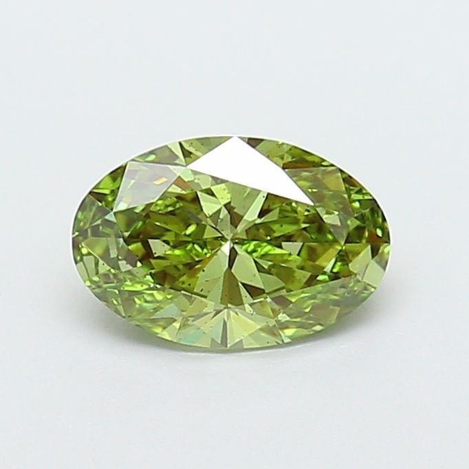 Loose Diamond - OVAL 1.01ct Fancy Vivid Green SI1: Loose Diamond - OVAL 1.01ct Fancy Vivid Green SI1 Source: This is a real non-mined Diamond that has been grown in a lab Shape: OVAL Carats: 1.01 Color: Fancy Vivid Green Certification: IGI Video: