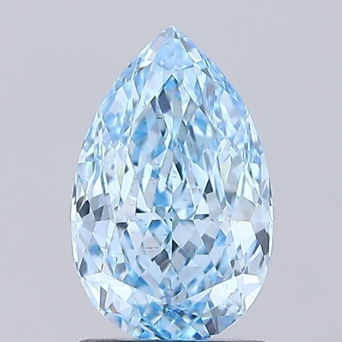 Loose Diamond - PEAR 1.61ct Fancy Vivid Blue VS2: Loose Diamond - PEAR 1.61ct Fancy Vivid Blue VS2 Source: This is a real non-mined Diamond that has been grown in a lab Shape: PEAR Carats: 1.61 Color: Fancy Vivid Blue Certification: IGI Video: