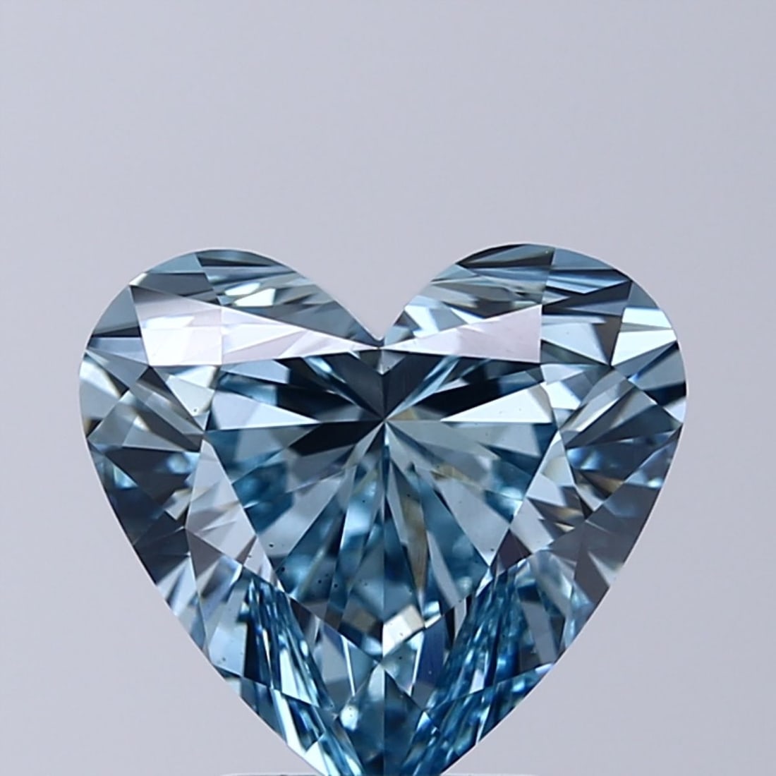 Loose Diamond - HEART 3.01ct Fancy Vivid Blue VS2: Loose Diamond - HEART 3.01ct Fancy Vivid Blue VS2 Source: This is a real non-mined Diamond that has been grown in a lab Shape: HEART Carats: 3.01 Color: Fancy Vivid Blue Certification: IGI Video: