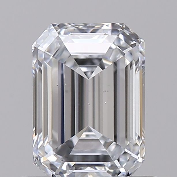 Loose Diamond - EMERALD 0.98ct E VS1: Loose Diamond - EMERALD 0.98ct E VS1 Source: This is a real non-mined Diamond that has been grown in a lab Shape: EMERALD Carats: 0.98 Color: E Clarity: VS1 Certification: IGI Video: