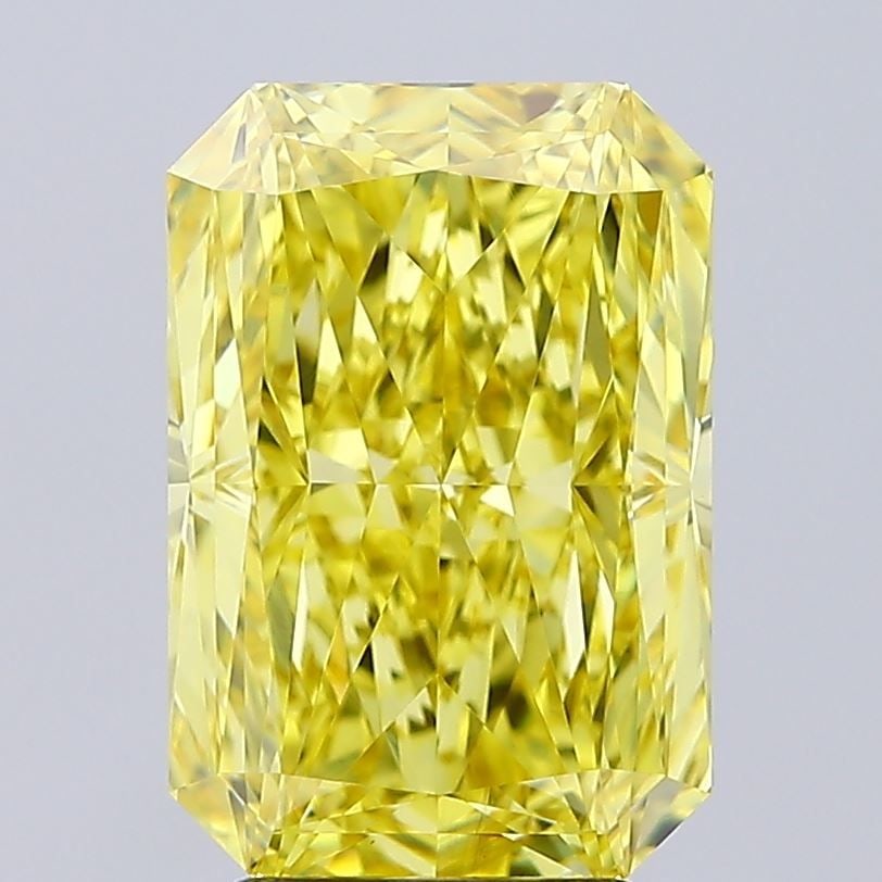 Loose Diamond - RADIANT 3.8ct Fancy Vivid Yellow VVS2: Loose Diamond - RADIANT 3.8ct Fancy Vivid Yellow VVS2 Source: This is a real non-mined Diamond that has been grown in a lab Shape: RADIANT Carats: 3.8 Color: Fancy Vivid Yellow Certification: IGI Vide