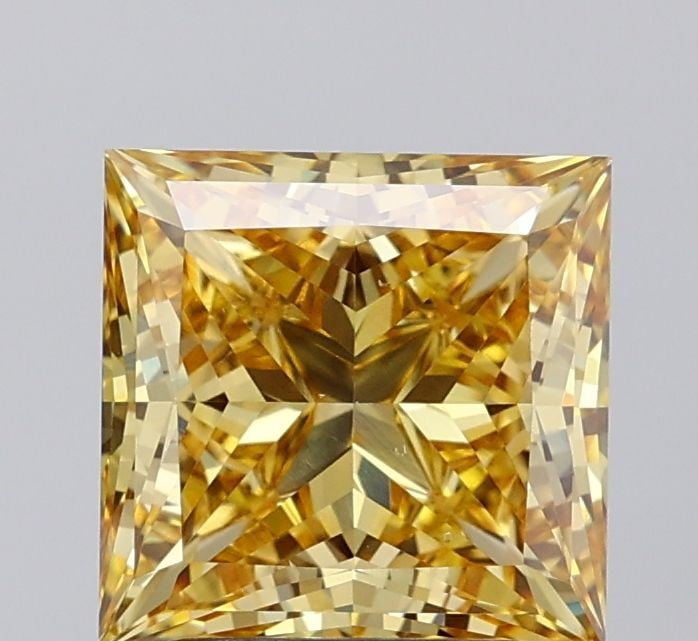 Loose Diamond - PRINCESS 3.09ct Fancy Intense Yellow VS2: Loose Diamond - PRINCESS 3.09ct Fancy Intense Yellow VS2 Source: This is a real non-mined Diamond that has been grown in a lab Shape: PRINCESS Carats: 3.09 Color: Fancy Intense Yellow Certification: