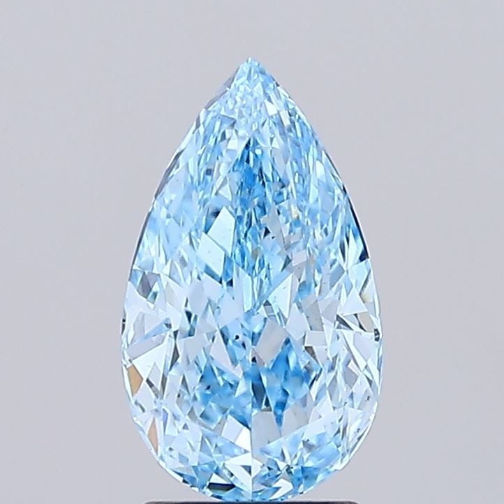 Loose Diamond - PEAR 2.2ct Fancy Vivid Blue VS2: Loose Diamond - PEAR 2.2ct Fancy Vivid Blue VS2 Source: This is a real non-mined Diamond that has been grown in a lab Shape: PEAR Carats: 2.2 Color: Fancy Vivid Blue Certification: IGI Video: Video