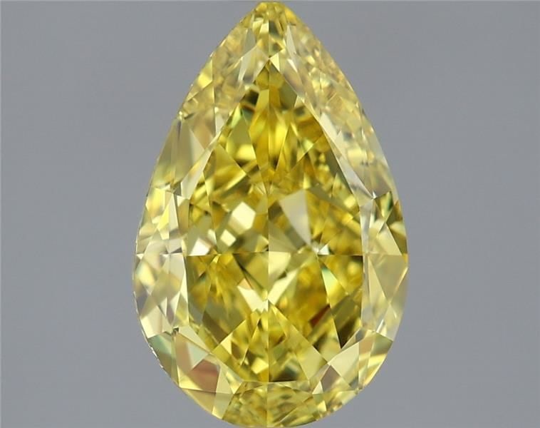 Loose Diamond - PEAR 1.89ct Fancy Vivid Yellow VVS1: Loose Diamond - PEAR 1.89ct Fancy Vivid Yellow VVS1 Source: This is a real non-mined Diamond that has been grown in a lab Shape: PEAR Carats: 1.89 Color: Fancy Vivid Yellow Certification: IGI Video: