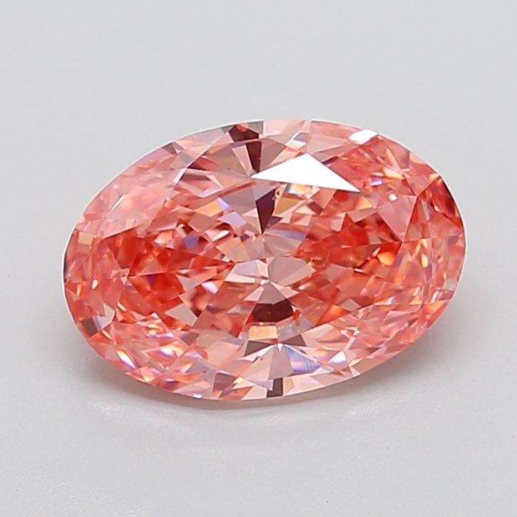 Loose Diamond - OVAL 3.58ct Fancy Vivid Pink VS2: Loose Diamond - OVAL 3.58ct Fancy Vivid Pink VS2 Source: This is a real non-mined Diamond that has been grown in a lab Shape: OVAL Carats: 3.58 Color: Fancy Vivid Pink Certification: IGI The Diamond D