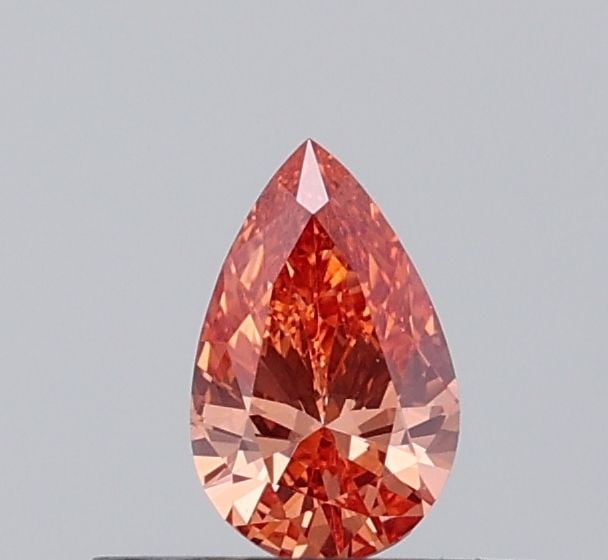 Loose Diamond - PEAR 0.24ct Fancy Vivid Brownish Orange VVS2: Loose Diamond - PEAR 0.24ct Fancy Vivid Brownish Orange VVS2 Source: This is a real non-mined Diamond that has been grown in a lab Shape: PEAR Carats: 0.24 Color: Fancy Vivid Brownish Orange
