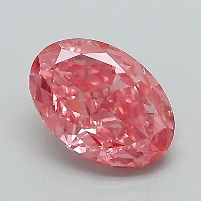 Loose Diamond - OVAL 1.0ct Fancy Vivid Pink VS1: Loose Diamond - OVAL 1.0ct Fancy Vivid Pink VS1 Source: This is a real non-mined Diamond that has been grown in a lab Shape: OVAL Carats: 1.0 Color: Fancy Vivid Pink Certification: IGI Video: