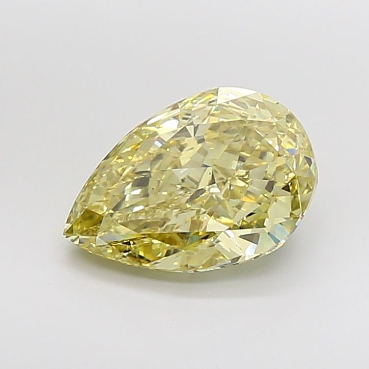 Loose Diamond - PEAR 5.05ct Fancy Yellow VS1: Loose Diamond - PEAR 5.05ct Fancy Yellow VS1 Source: This is a real non-mined Diamond that has been grown in a lab Shape: PEAR Carats: 5.05 Color: Fancy Yellow Certification: IGI Video: