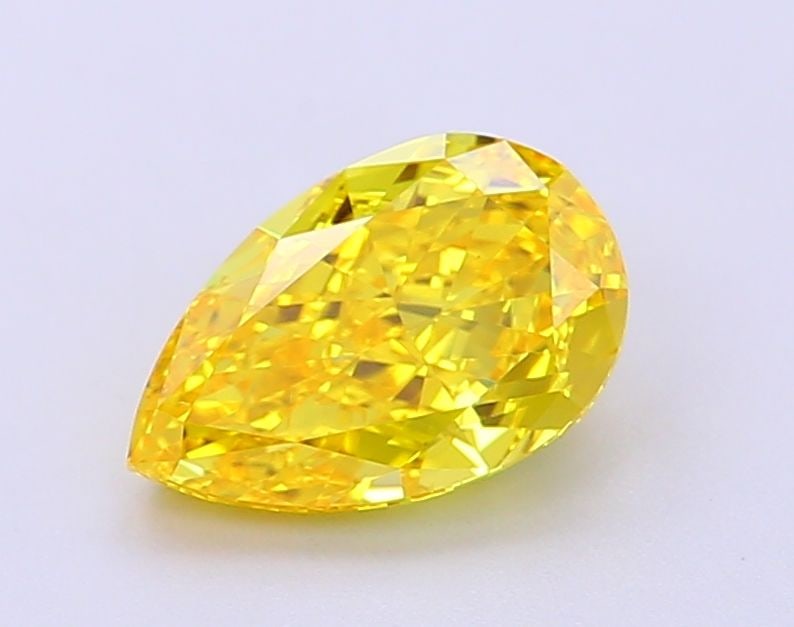 Loose Diamond - PEAR 1.55ct Fancy Vivid Yellow VVS2: Loose Diamond - PEAR 1.55ct Fancy Vivid Yellow VVS2 Source: This is a real non-mined Diamond that has been grown in a lab Shape: PEAR Carats: 1.55 Color: Fancy Vivid Yellow Certification: IGI Video: