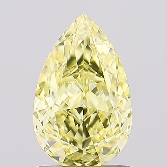 Loose Diamond - PEAR 1.43ct Fancy Intense Yellow VS1: Loose Diamond - PEAR 1.43ct Fancy Intense Yellow VS1 Source: This is a real non-mined Diamond that has been grown in a lab Shape: PEAR Carats: 1.43 Color: Fancy Intense Yellow Certification: IGI Video