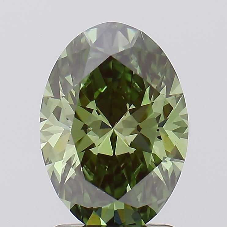 Loose Diamond - OVAL 1.81ct Fancy Vivid Green VS1: Loose Diamond - OVAL 1.81ct Fancy Vivid Green VS1 Source: This is a real non-mined Diamond that has been grown in a lab Shape: OVAL Carats: 1.81 Color: Fancy Vivid Green Certification: IGI Video:
