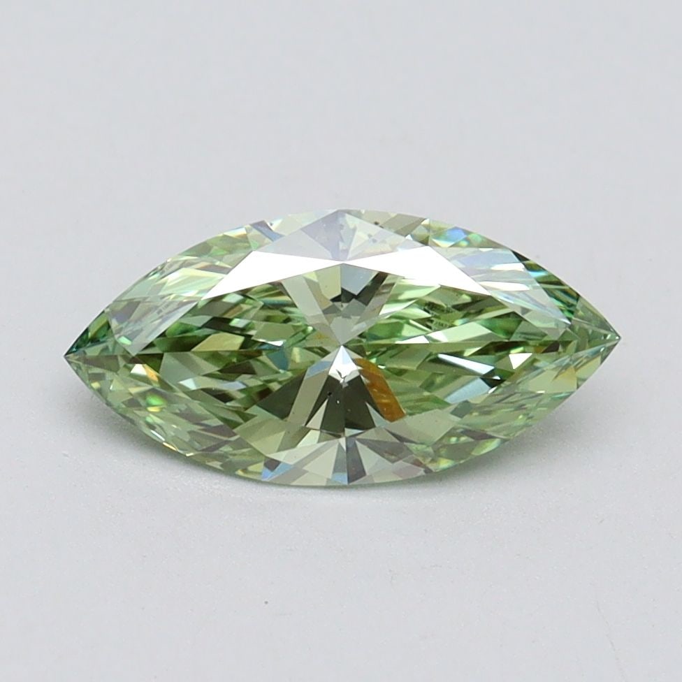 Loose Diamond - MARQUISE 1.01ct Fancy Vivid Green VS1: Loose Diamond - MARQUISE 1.01ct Fancy Vivid Green VS1 Source: This is a real non-mined Diamond that has been grown in a lab Shape: MARQUISE Carats: 1.01 Color: Fancy Vivid Green Certification: IGI Vid