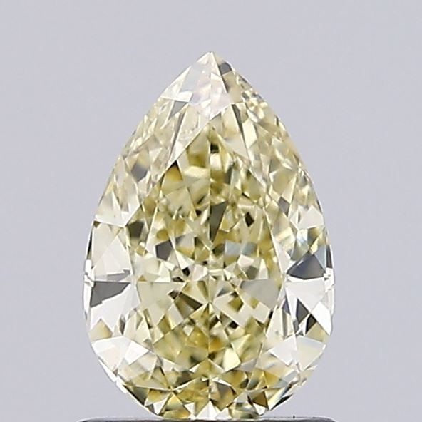 Loose Diamond - PEAR 1.03ct Fancy Light Yellow VVS2: Loose Diamond - PEAR 1.03ct Fancy Light Yellow VVS2 Source: This is a real non-mined Diamond that has been grown in a lab Shape: PEAR Carats: 1.03 Color: Fancy Light Yellow Certification: IGI Video: