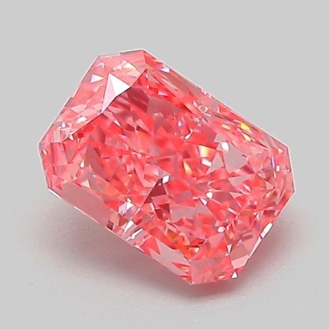 Loose Diamond - RADIANT 1.07ct Fancy Vivid Pink VS1: Loose Diamond - RADIANT 1.07ct Fancy Vivid Pink VS1 Source: This is a real non-mined Diamond that has been grown in a lab Shape: RADIANT Carats: 1.07 Color: Fancy Vivid Pink Certification: IGI Video: