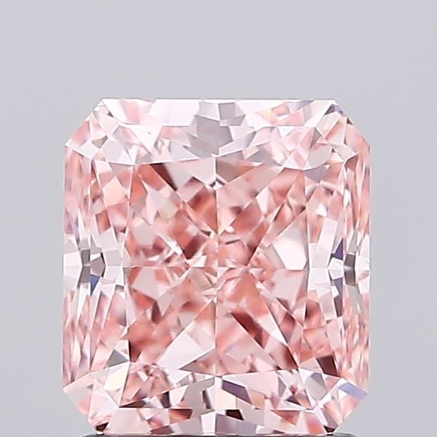 Loose Diamond - RADIANT 1.83ct Fancy Vivid Pink VS1: Loose Diamond - RADIANT 1.83ct Fancy Vivid Pink VS1 Source: This is a real non-mined Diamond that has been grown in a lab Shape: RADIANT Carats: 1.83 Color: Fancy Vivid Pink Certification: IGI Video: