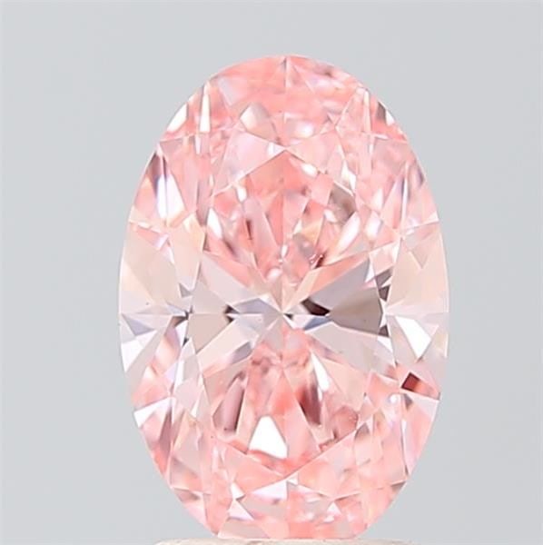 Loose Diamond - OVAL 1.8ct Fancy Vivid Pink VS1: Loose Diamond - OVAL 1.8ct Fancy Vivid Pink VS1 Source: This is a real non-mined Diamond that has been grown in a lab Shape: OVAL Carats: 1.8 Color: Fancy Vivid Pink Certification: IGI Video: