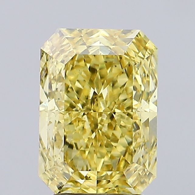 Loose Diamond - RADIANT 2.62ct Fancy Vivid Yellow VS2: Loose Diamond - RADIANT 2.62ct Fancy Vivid Yellow VS2 Source: This is a real non-mined Diamond that has been grown in a lab Shape: RADIANT Carats: 2.62 Color: Fancy Vivid Yellow Certification: IGI Vid