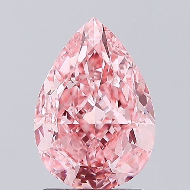 Loose Diamond - PEAR 2.02ct Fancy Vivid Pink VS1: Loose Diamond - PEAR 2.02ct Fancy Vivid Pink VS1 Source: This is a real non-mined Diamond that has been grown in a lab Shape: PEAR Carats: 2.02 Color: Fancy Vivid Pink Certification: IGI Video: