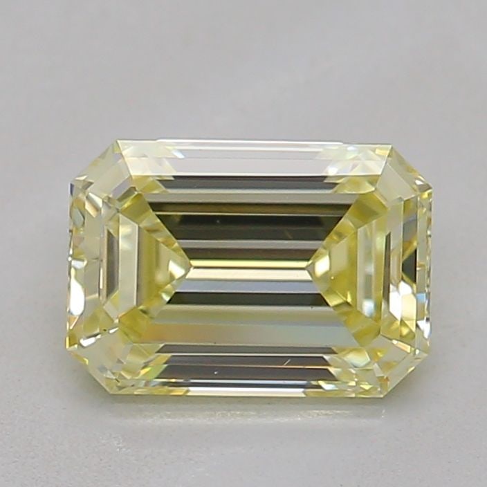 Loose Diamond - EMERALD 0.89ct Fancy Light Yellow VS1: Loose Diamond - EMERALD 0.89ct Fancy Light Yellow VS1 Source: This is a real non-mined Diamond that has been grown in a lab Shape: EMERALD Carats: 0.89 Color: Fancy Light Yellow Certification: IGI Vid