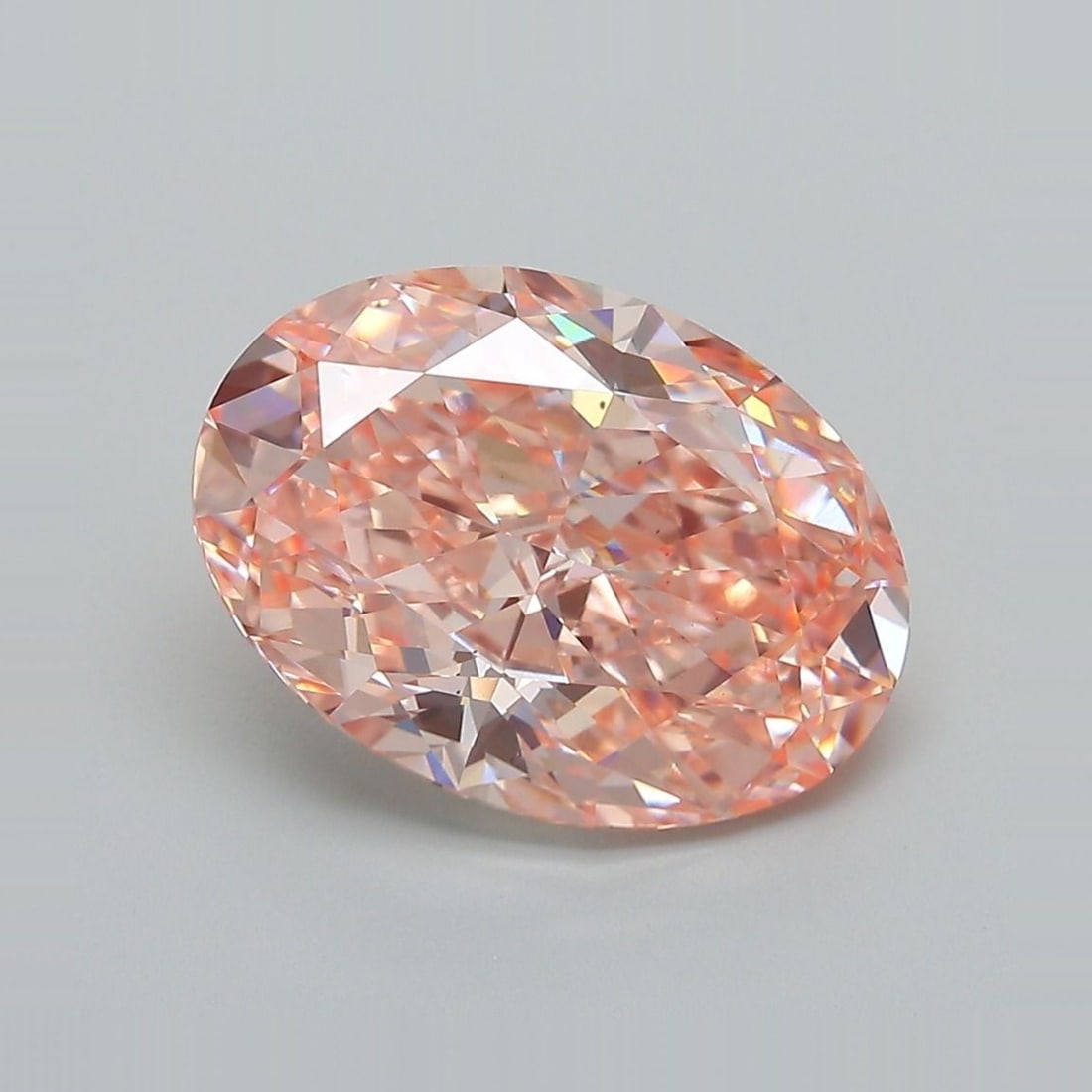 Loose Diamond - OVAL 4.18ct Fancy Intense Pink VS2: Loose Diamond - OVAL 4.18ct Fancy Intense Pink VS2 Source: This is a real non-mined Diamond that has been grown in a lab Shape: OVAL Carats: 4.18 Color: Fancy Intense Pink Certification: IGI Video: