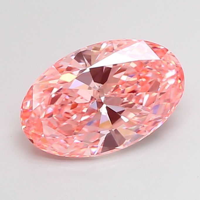 Loose Diamond - OVAL 3.51ct Fancy Vivid Pink VS2: Loose Diamond - OVAL 3.51ct Fancy Vivid Pink VS2 Source: This is a real non-mined Diamond that has been grown in a lab Shape: OVAL Carats: 3.51 Color: Fancy Vivid Pink Certification: IGI Video: