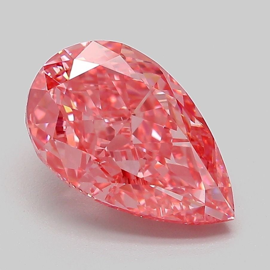 Loose Diamond - PEAR 3.05ct Fancy Vivid Pink VVS2: Loose Diamond - PEAR 3.05ct Fancy Vivid Pink VVS2 Source: This is a real non-mined Diamond that has been grown in a lab Shape: PEAR Carats: 3.05 Color: Fancy Vivid Pink Certification: IGI Video:
