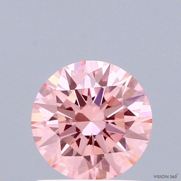 Ideal Loose Diamond - ROUND 0.95ct Fancy Vivid Pink VS1: Ideal Loose Diamond - ROUND 0.95ct Fancy Vivid Pink VS1 Source: This is a real non-mined Diamond that has been grown in a lab Shape: ROUND Carats: 0.95 Color: Fancy Vivid Pink Certification: IGI Video