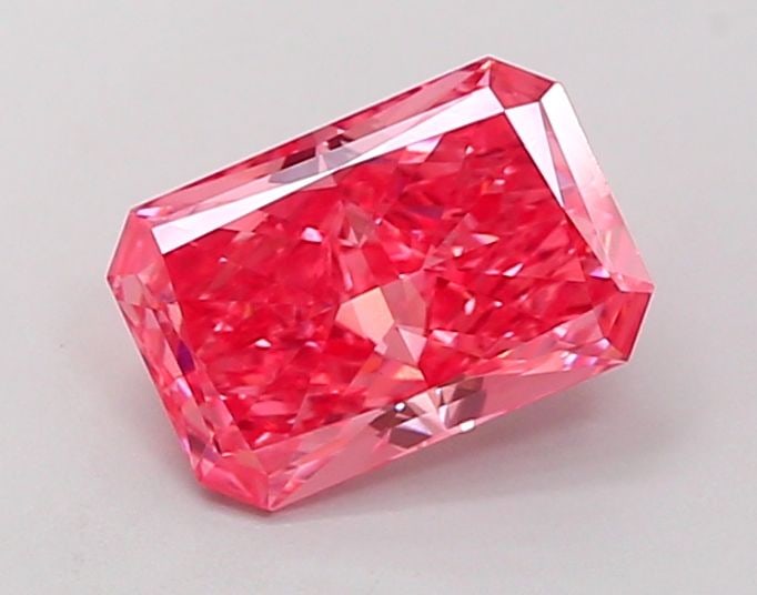 Loose Diamond - RADIANT 1.49ct Fancy Vivid Pink VVS2: Loose Diamond - RADIANT 1.49ct Fancy Vivid Pink VVS2 Source: This is a real non-mined Diamond that has been grown in a lab Shape: RADIANT Carats: 1.49 Color: Fancy Vivid Pink Certification: IGI Video: