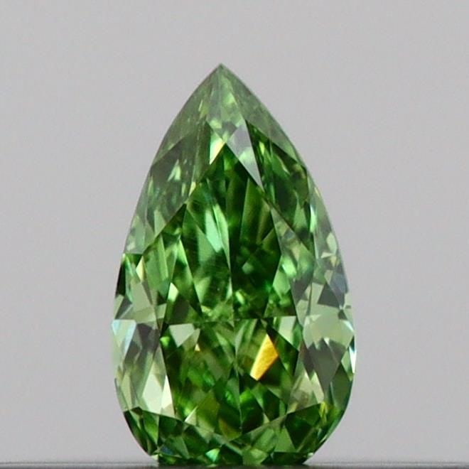 Loose Diamond - PEAR 0.11ct Fancy Vivid Green VVS2: Loose Diamond - PEAR 0.11ct Fancy Vivid Green VVS2 Source: This is a real non-mined Diamond that has been grown in a lab Shape: PEAR Carats: 0.11 Color: Fancy Vivid Green Certification: IGI Video: