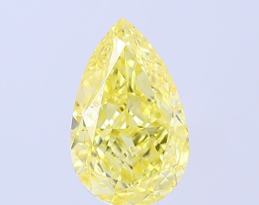 Loose Diamond - PEAR 2.49ct Fancy Intense Yellow VVS2: Loose Diamond - PEAR 2.49ct Fancy Intense Yellow VVS2 Source: This is a real non-mined Diamond that has been grown in a lab Shape: PEAR Carats: 2.49 Color: Fancy Intense Yellow Certification: IGI Vide