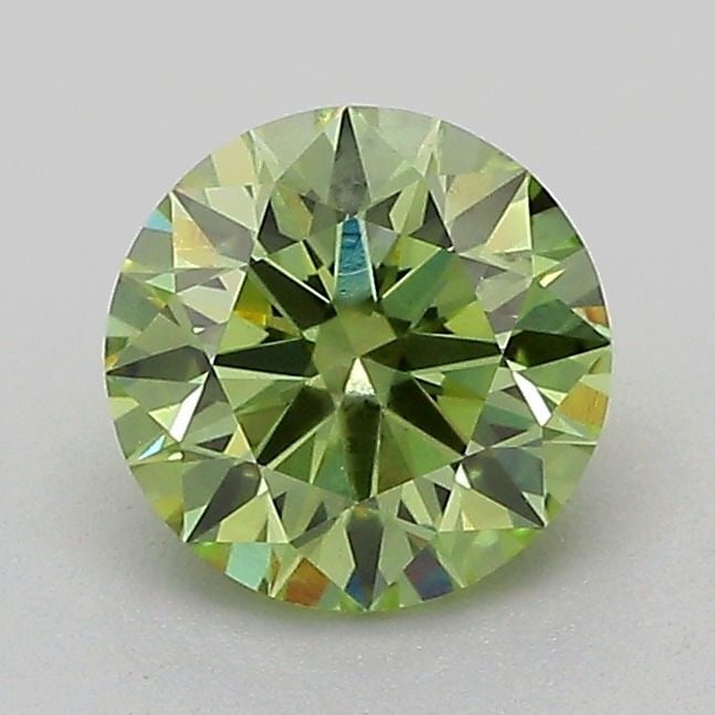 Loose Diamond - ROUND 1.04ct Fancy Vivid Green VS1: Loose Diamond - ROUND 1.04ct Fancy Vivid Green VS1 Source: This is a real non-mined Diamond that has been grown in a lab Shape: ROUND Carats: 1.04 Color: Fancy Vivid Green Certification: IGI Video: