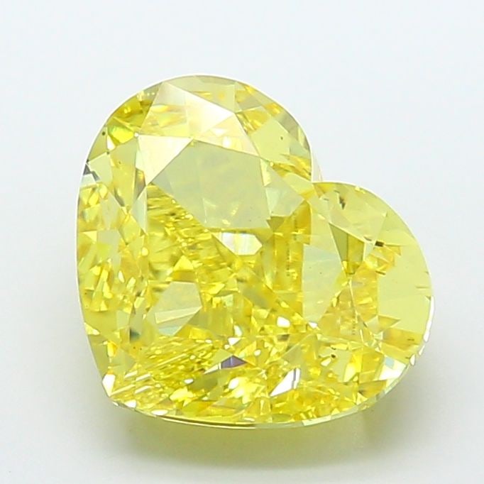 Loose Diamond - HEART 8.04ct Fancy Vivid Yellow VS1: Loose Diamond - HEART 8.04ct Fancy Vivid Yellow VS1 Source: This is a real non-mined Diamond that has been grown in a lab Shape: HEART Carats: 8.04 Color: Fancy Vivid Yellow Certification: IGI Video: