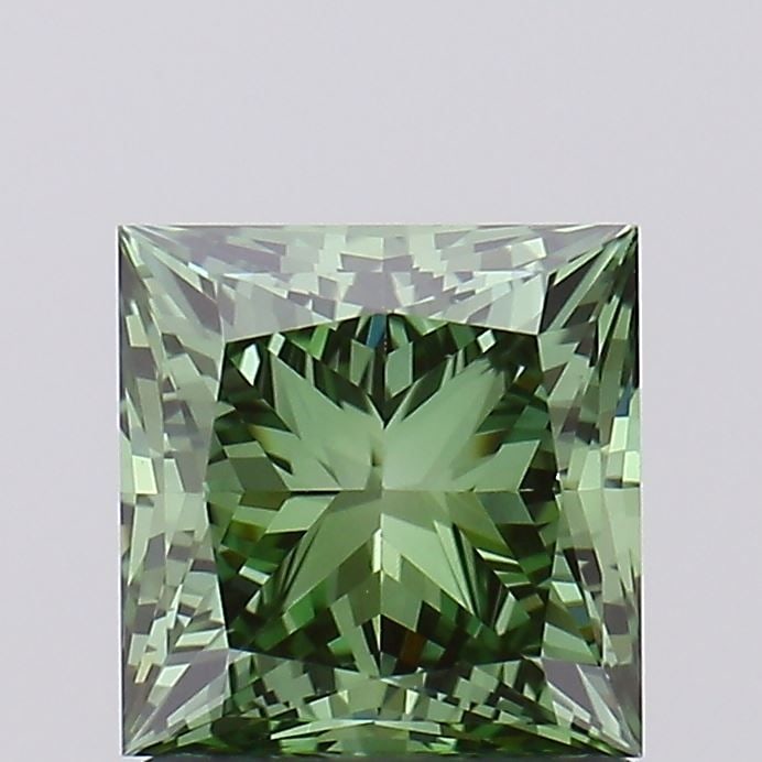 Loose Diamond - PRINCESS 1.5ct Fancy Vivid Green VS1: Loose Diamond - PRINCESS 1.5ct Fancy Vivid Green VS1 Source: This is a real non-mined Diamond that has been grown in a lab Shape: PRINCESS Carats: 1.5 Color: Fancy Vivid Green Certification: IGI Video