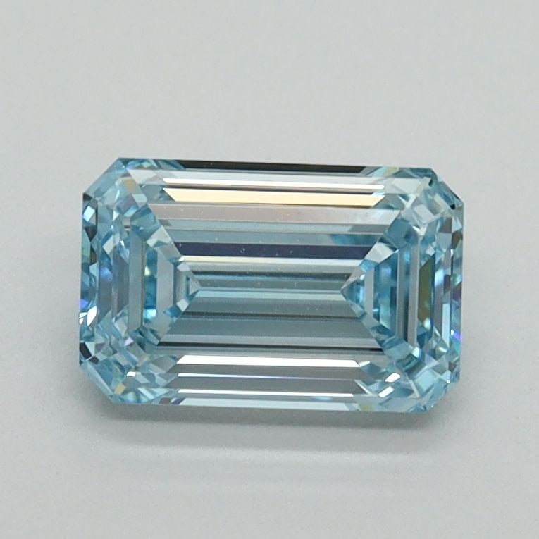 Loose Diamond - EMERALD 1.09ct Fancy Intense Blue VVS2: Loose Diamond - EMERALD 1.09ct Fancy Intense Blue VVS2 Source: This is a real non-mined Diamond that has been grown in a lab Shape: EMERALD Carats: 1.09 Color: Fancy Intense Blue Certification: IGI Vi