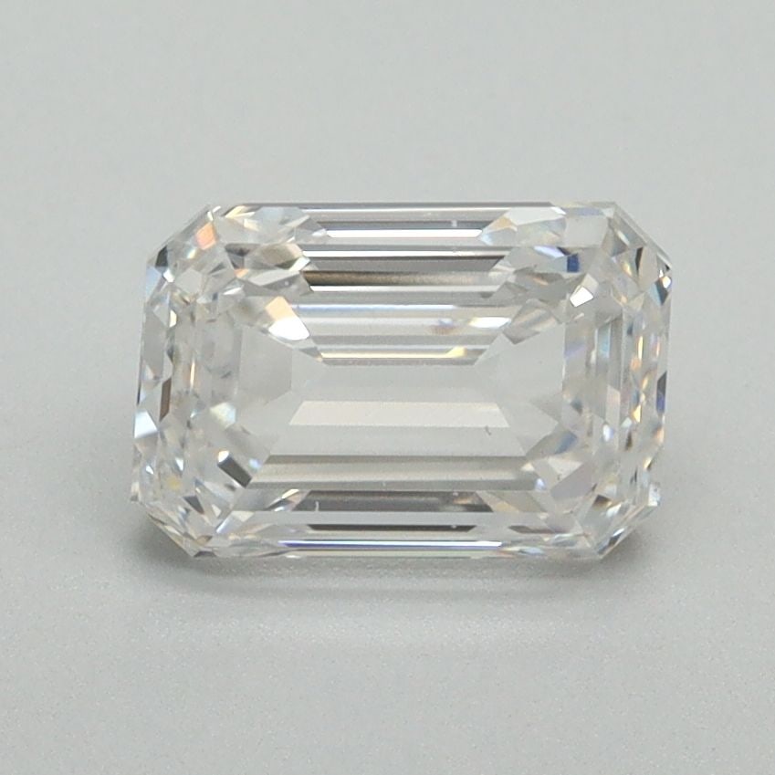 Loose Diamond - EMERALD 1.66ct F VS2: Loose Diamond - EMERALD 1.66ct F VS2 Source: This is a real non-mined Diamond that has been grown in a lab Shape: EMERALD Carats: 1.66 Color: F Clarity: VS2 Certification: NONE Video: