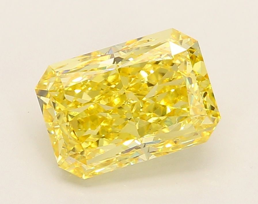 Loose Diamond - RADIANT 2.75ct Fancy Vivid Yellow VS1: Loose Diamond - RADIANT 2.75ct Fancy Vivid Yellow VS1 Source: This is a real non-mined Diamond that has been grown in a lab Shape: RADIANT Carats: 2.75 Color: Fancy Vivid Yellow Certification: IGI