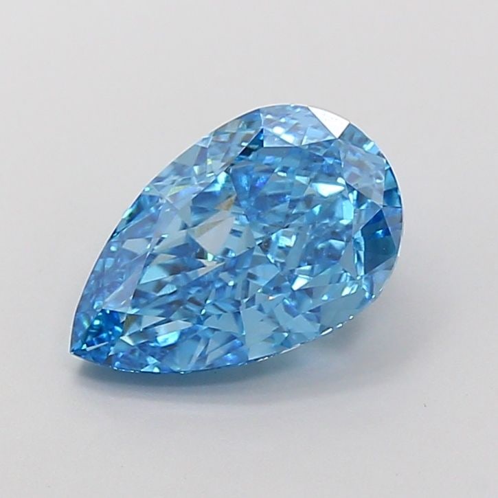 Loose Diamond - PEAR 2.83ct Fancy Vivid Blue VS1: Loose Diamond - PEAR 2.83ct Fancy Vivid Blue VS1 Source: This is a real non-mined Diamond that has been grown in a lab Shape: PEAR Carats: 2.83 Color: Fancy Vivid Blue Certification: IGI Video: Video