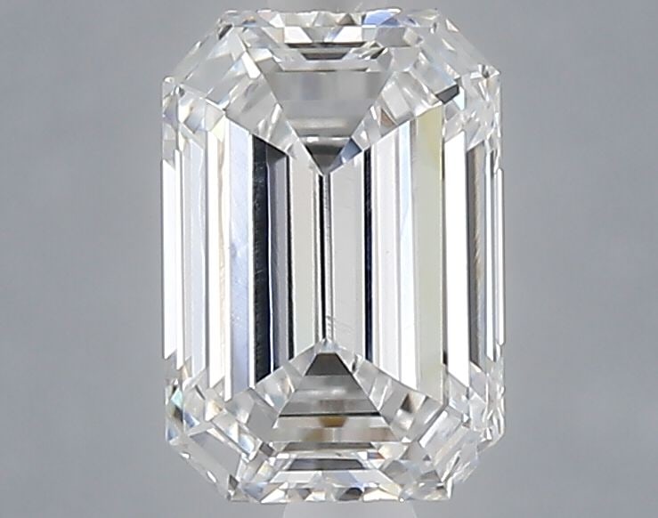 Loose Diamond - EMERALD 1.04ct E VVS2: Loose Diamond - EMERALD 1.04ct E VVS2 Source: This is a real non-mined Diamond that has been grown in a lab Shape: EMERALD Carats: 1.04 Color: E Clarity: VVS2 Certification: NONE Video: Video Link