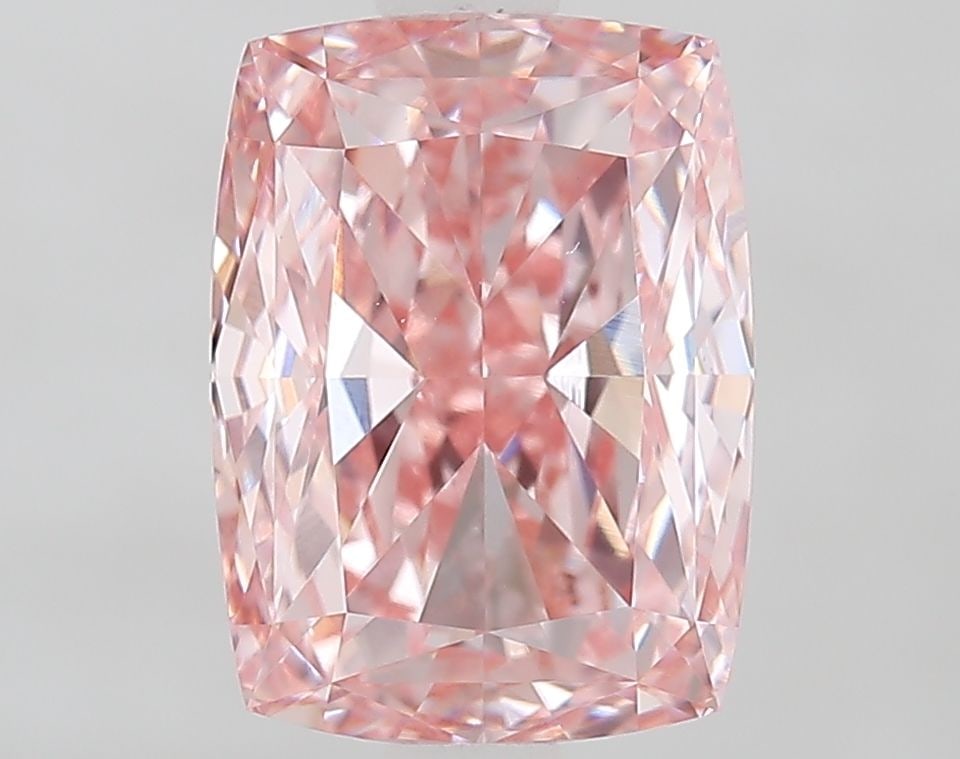 Loose Diamond - CUSHION MODIFIED 2.02ct Fancy Intense Pink VS1: Loose Diamond - CUSHION MODIFIED 2.02ct Fancy Intense Pink VS1 Source: This is a real non-mined Diamond that has been grown in a lab Shape: CUSHION MODIFIED Carats: 2.02 Color: Fancy Intense Pink Cert