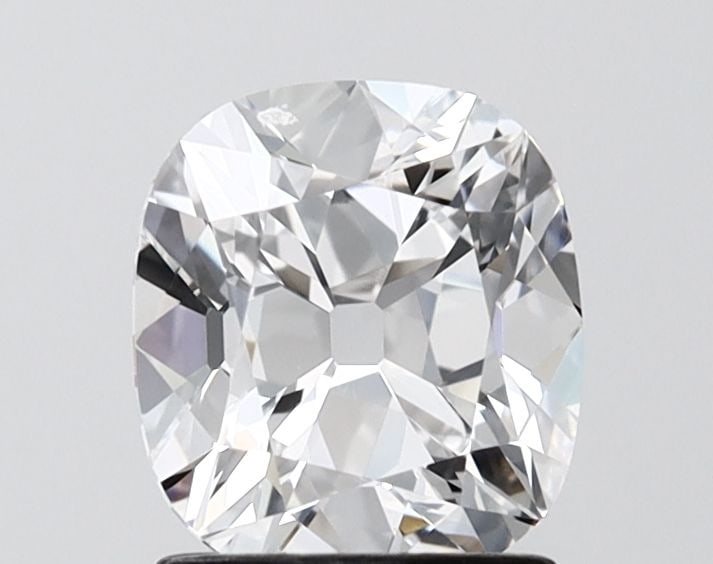 Loose Diamond - CUSHION 1.55ct D VVS2: Loose Diamond - CUSHION 1.55ct D VVS2 Source: This is a real non-mined Diamond that has been grown in a lab Shape: CUSHION Carats: 1.55 Color: D Clarity: VVS2 Certification: IGI Video:
