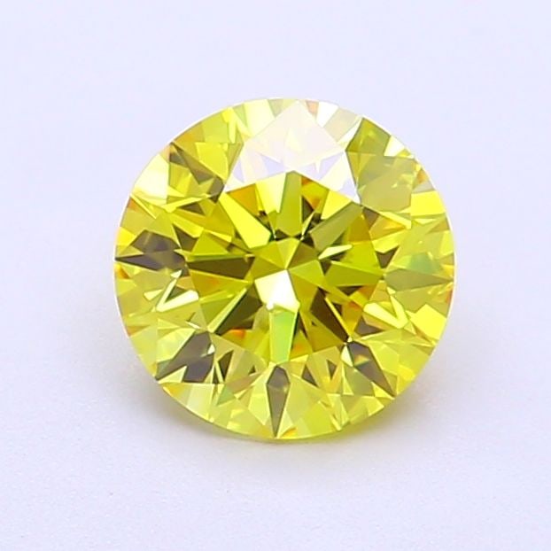 Ideal Loose Diamond - ROUND 1.09ct Fancy Vivid Yellow VVS2: Ideal Loose Diamond - ROUND 1.09ct Fancy Vivid Yellow VVS2 Source: This is a real non-mined Diamond that has been grown in a lab Shape: ROUND Carats: 1.09 Color: Fancy Vivid Yellow Certification: IGI 